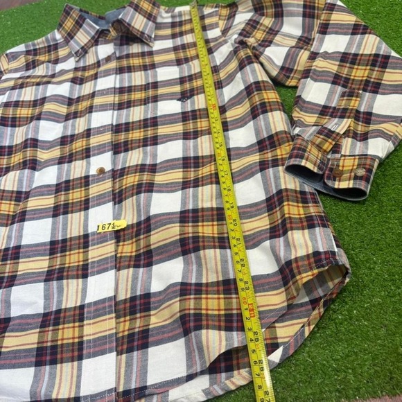 Roper Men's Size MED Western Plaid Button Up Cowboy Rodeo Long Sleeve - Picture 2 of 8
